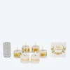6 LED-Teelichter "Frühling" mit Geschenkbox