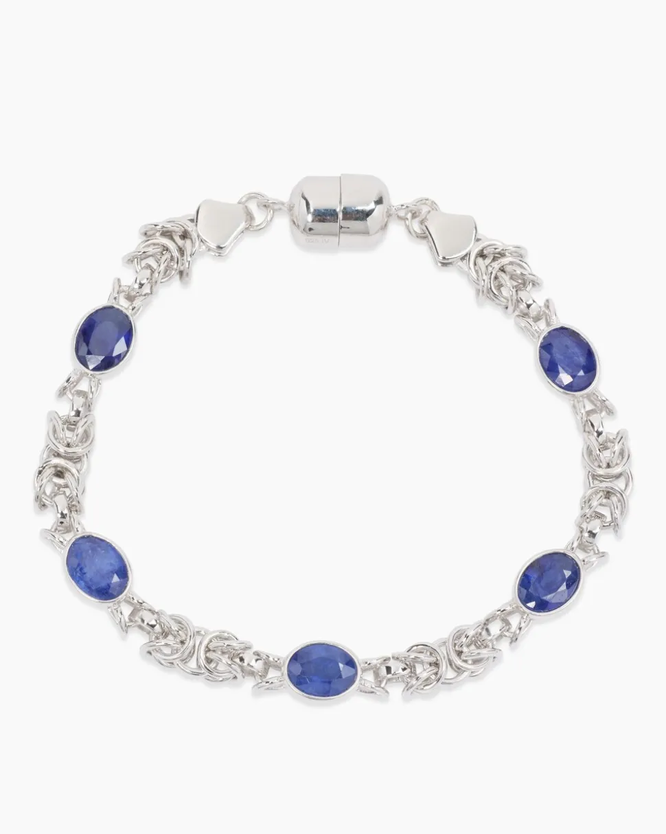 Armband mit Sambia Saphir