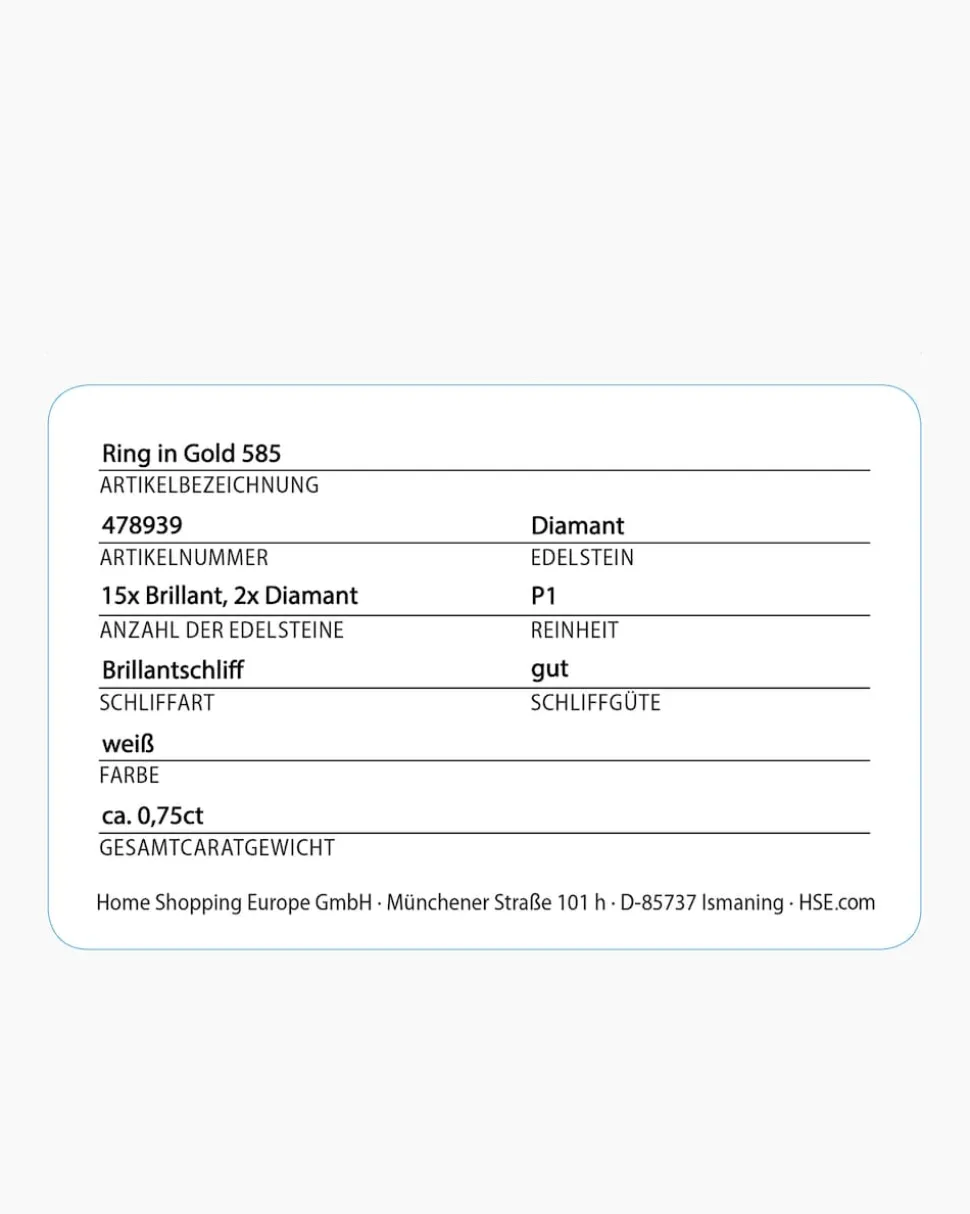Brillantring ca. 0,75 ct