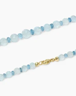 Collier mit Aquamarin