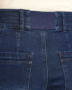 Denim Hose mit Bunddetail
