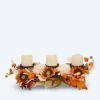 Gesteck "Herbst-Sonne" mit LED-Kerzen