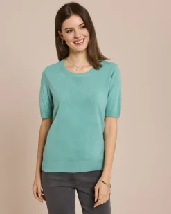 Halbarm-Pullover Cashmere Feeling