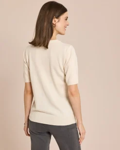 Halbarm-Pullover Cashmere Feeling