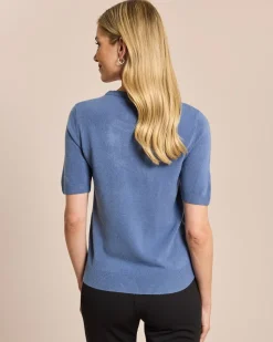 Halbarm-Pullover Cashmere Feeling