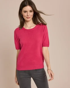 Halbarm-Pullover Cashmere Feeling