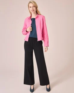 Jacke aus Wildlederimitat