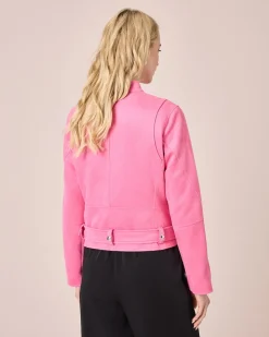 Jacke aus Wildlederimitat
