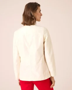 Jacke mit Spitzenbesatz