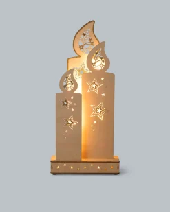 LED-Holzdekoration 