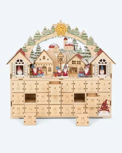 LED-Holzkalender Wichtel