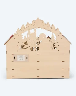 LED-Holzkalender Wichtel