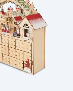 LED-Holzkalender Wichtel