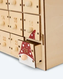 LED-Holzkalender Wichtel