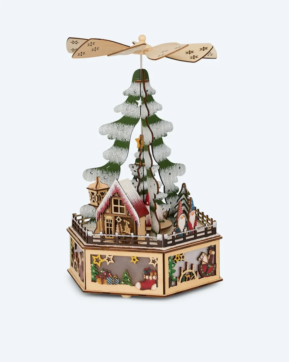 LED-Holzpyramide Wichtel