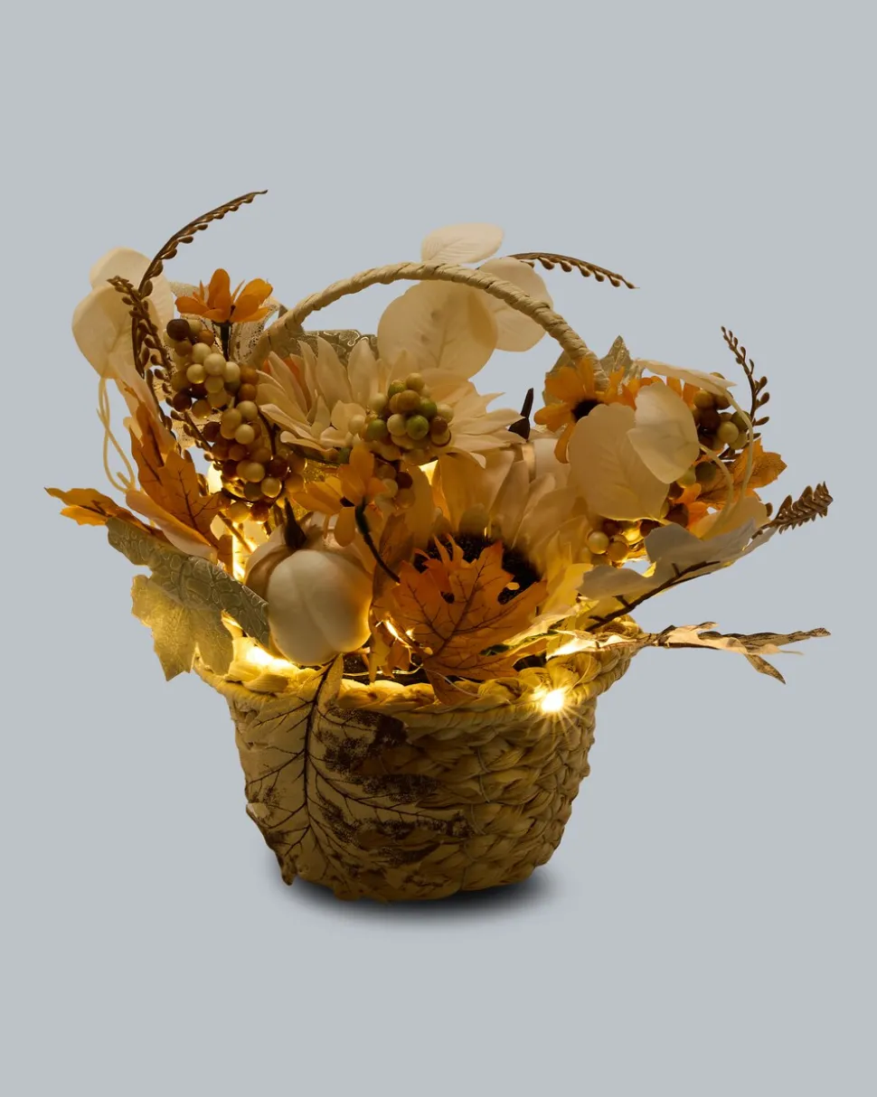 LED-Körbchen "Herbst Cottage"