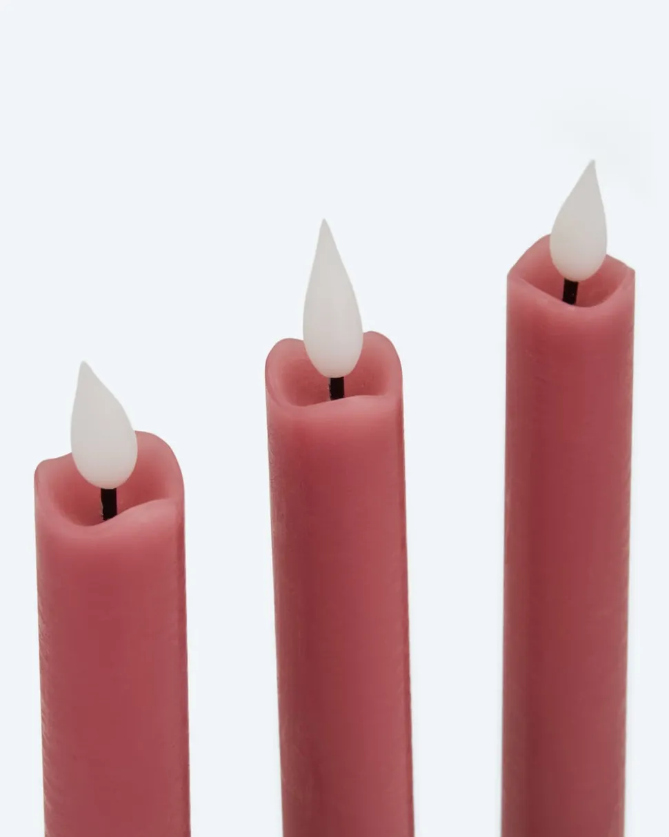 LED-Stabkerze "Long Shine", 4tlg.
