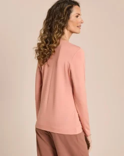 Longsleeve mit Knopfleiste