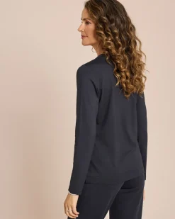 Longsleeve mit Knopfleiste