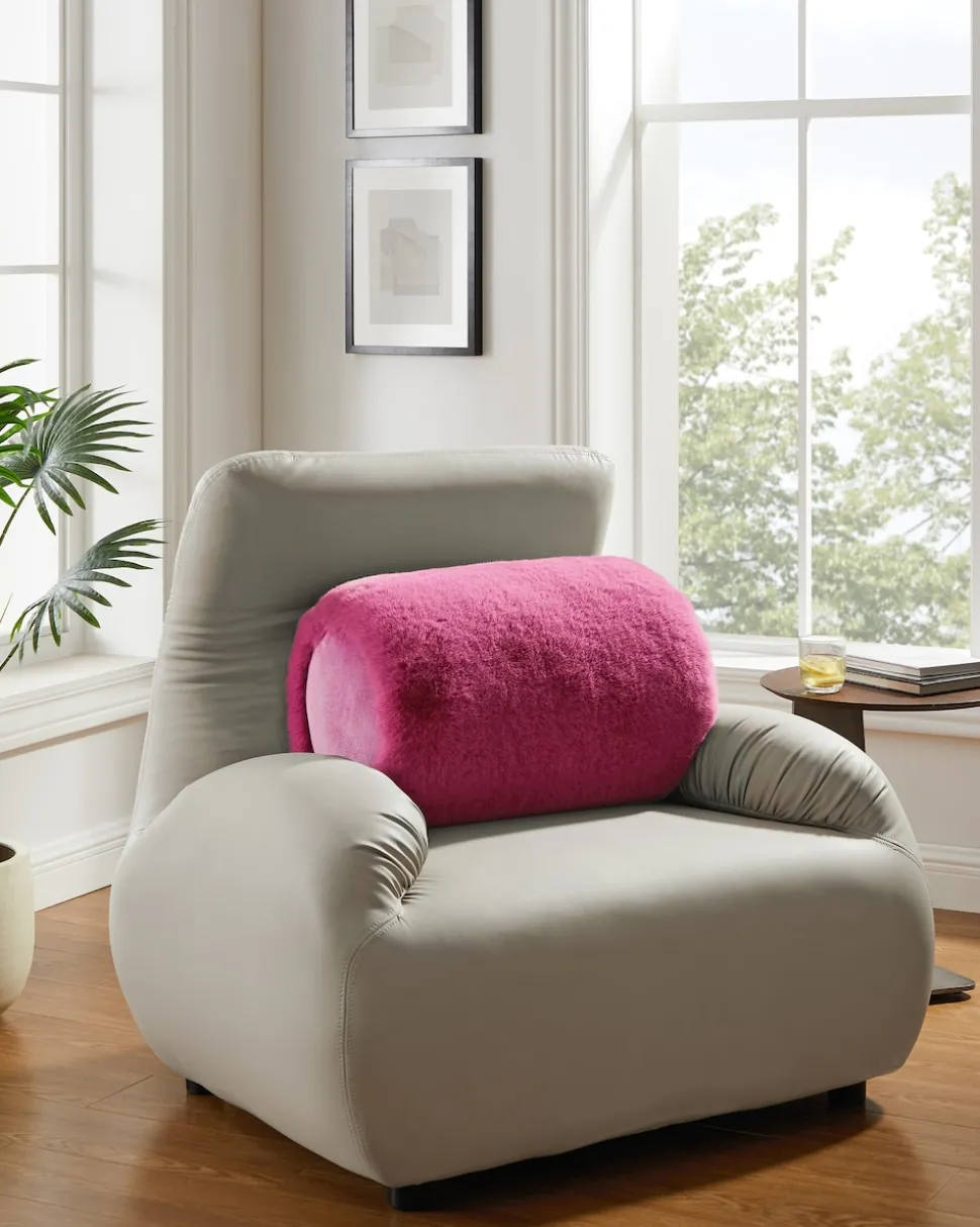 Luxus Hochflor Fell-Optik Nackenrolle