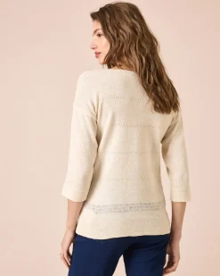 Pullover aus Bändchengarn