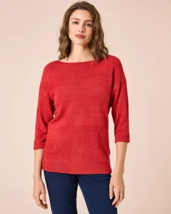 Pullover aus Bändchengarn