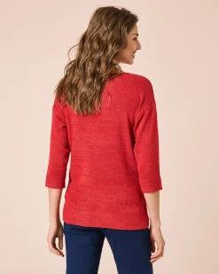 Pullover aus Bändchengarn