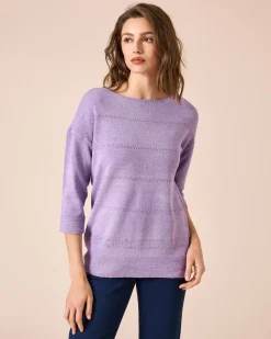 Pullover aus Bändchengarn