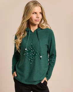 Pullover mit Kapuze und Logo