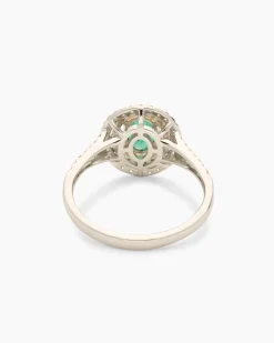 Ring mit Smaragd + Brillanten