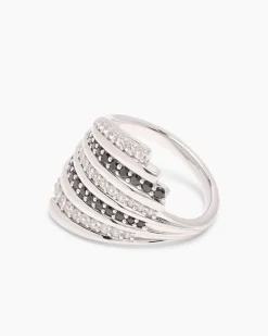 Ring mit Zirkon & Spinell