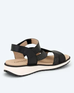 Sandale mit Elastikbändern