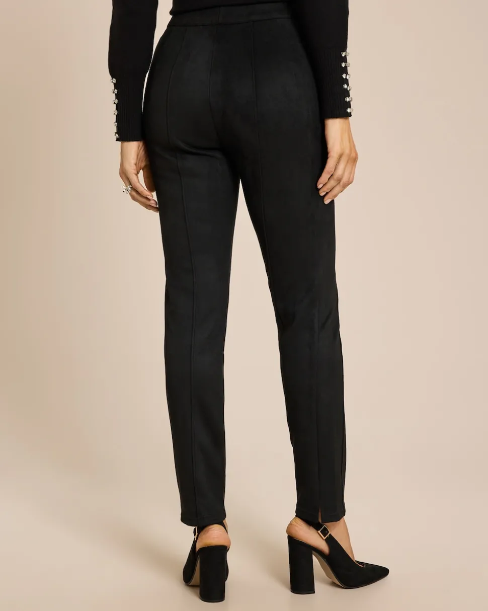 Schlupfhose Velourlederimitat