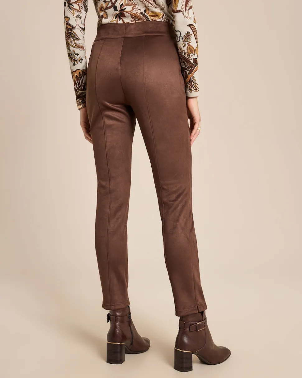 Schlupfhose Velourlederimitat