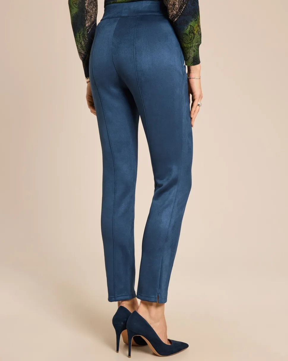 Schlupfhose Velourlederimitat
