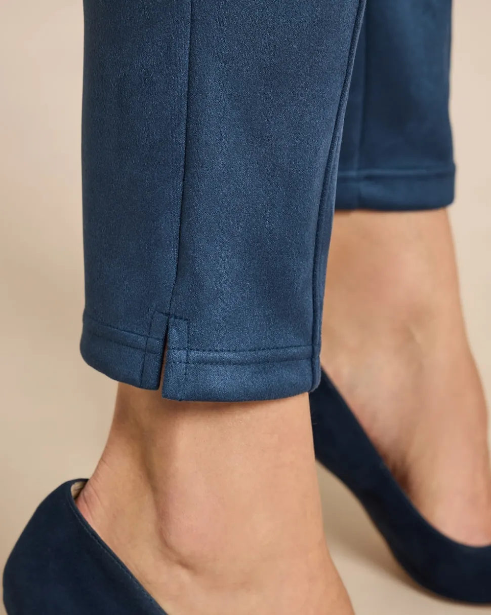 Schlupfhose Velourlederimitat