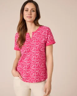 Shirt mit Herzdruck