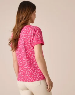 Shirt mit Herzdruck