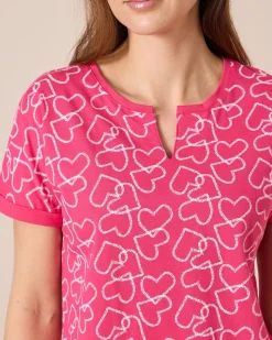 Shirt mit Herzdruck