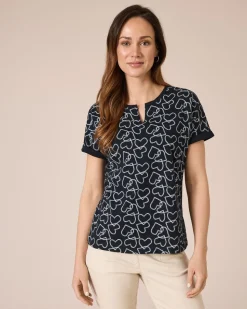 Shirt mit Herzdruck