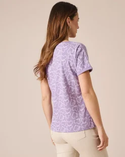 Shirt mit Herzdruck