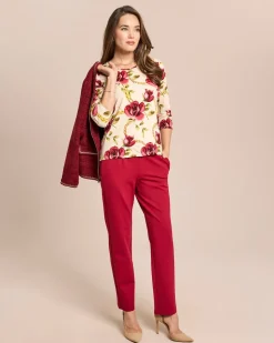 Shirt mit Rosen-Kettendruck