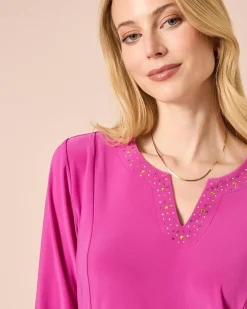 Shirt mit Schlitzen