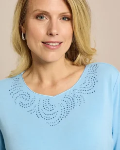 Shirt mit Strass Deko