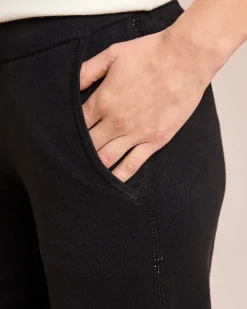 Strickhose mit Strass-Galon-Streifen