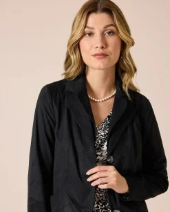 Velourlederimitat Blazer
