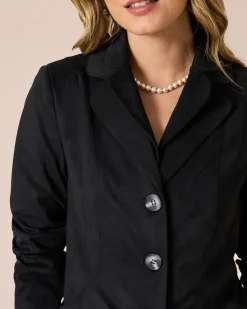 Velourlederimitat Blazer